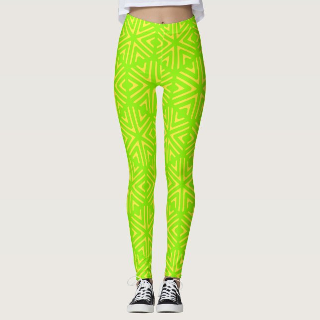 Grüne Gier Leggings (Vorderseite)