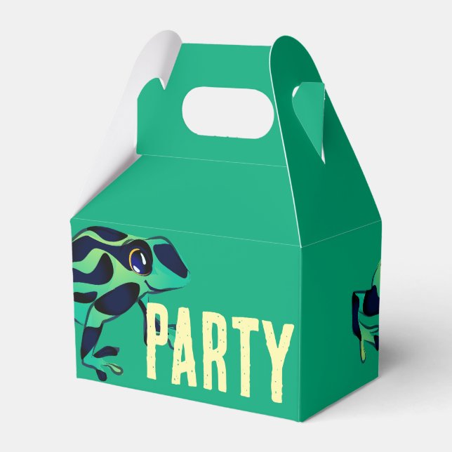 Grüne Gift-Dart-Frosch-Geschenkboxen Geschenkschachtel (Vorderseite)