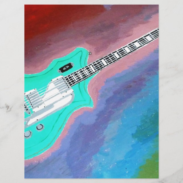 Grüne Gitarre (Vorderseite)