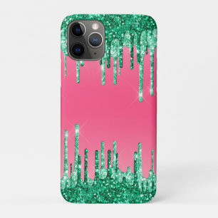 Grüne Glitzer Chic Pink Watermelon Farbe Case-Mate iPhone Hülle