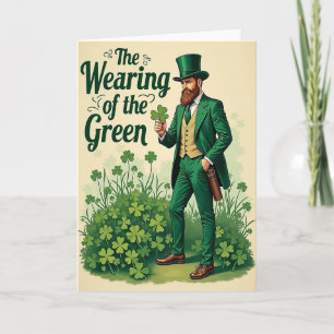 Grüne Glücks-Karte zum St. Patrick's Day Karte