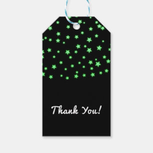 Grüne Glühstars Geburtstagspartei Zollfavorit Geschenkanhänger