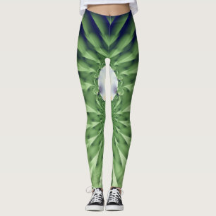 Grüne Goddess Leggings