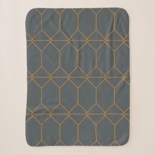 Grüne, goldene, einfache, retro, elegante Illustra Sherpadecke
