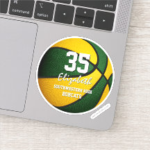 Grüne goldene Mannschaft färbt Jungs Basketball