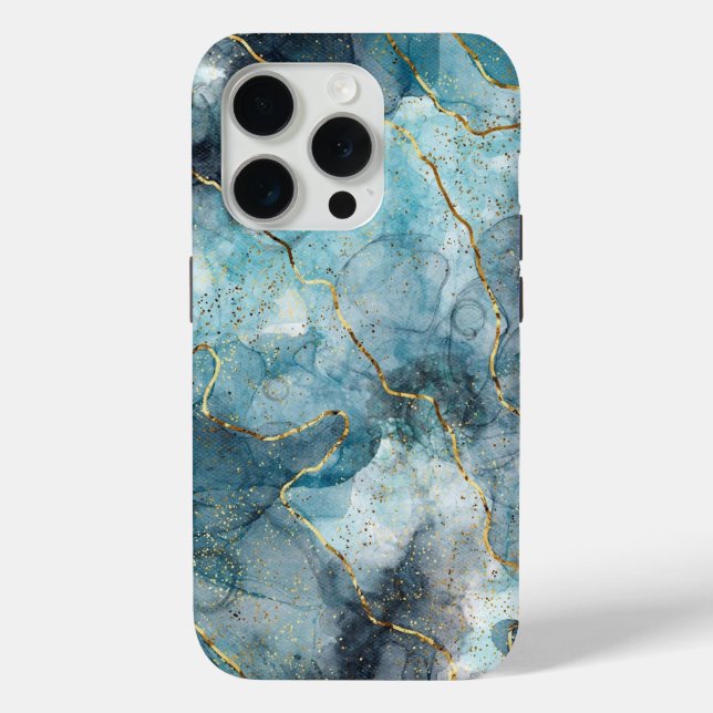 Grüne Goldmarbles Case-Mate iPhone Hülle (Rückseite)