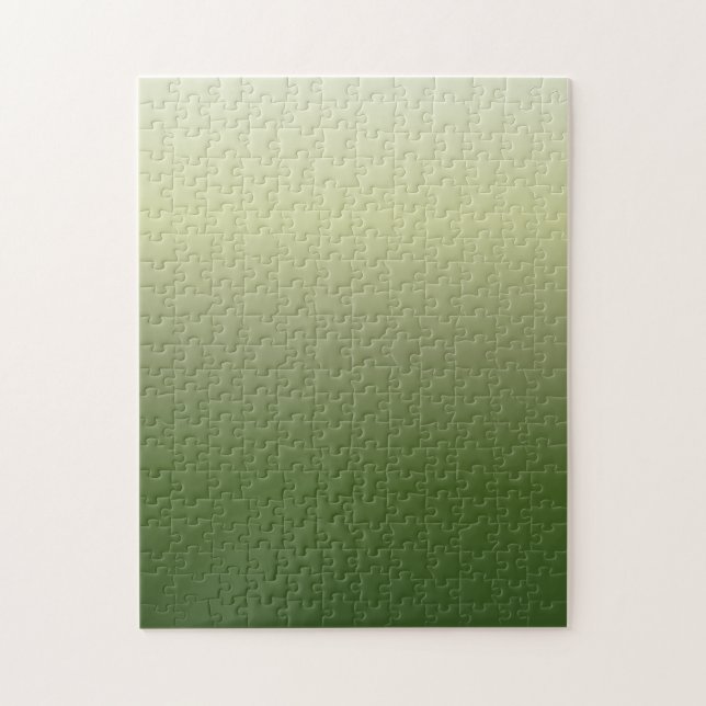 Grüne Gradient Minimal Design schwierig Puzzle (Vertikal)