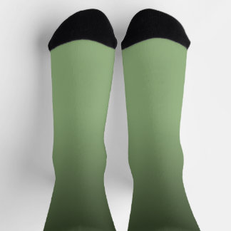 Grüne Gradient Ombré Crew Socken