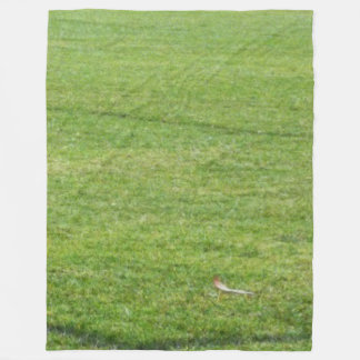 Grüne Grasdecke Fleecedecke