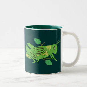 Grüne Grasshopper Zweifarbige Tasse