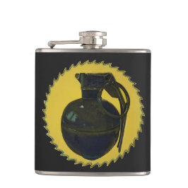 Grüne Grenade Flachmann