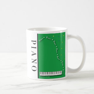 Grüne großartiges Klavier-Tasse Tasse