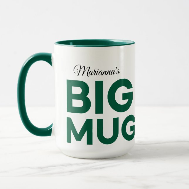 Grüne große Tasse | Große Tasse | Script-Individue (Links)