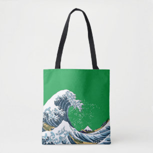 Grüne Große Welle vor Kanagawa Moderne Pop Art