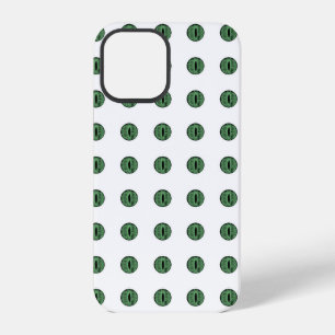 Grüne Halloween-Augen mit Punkten iPhone 12 Pro Hülle