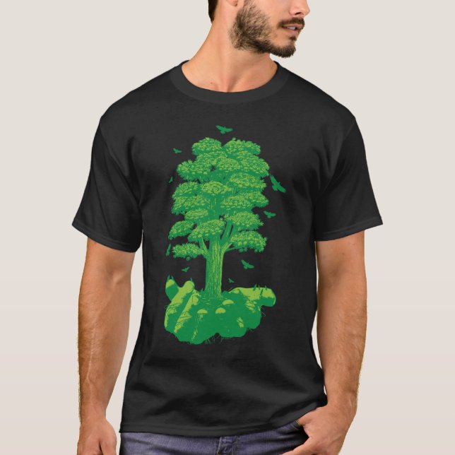 Grüne Hände T-Shirt (Vorderseite)