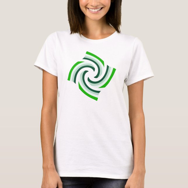 Grüne Harmonie T-Shirt (Vorderseite)
