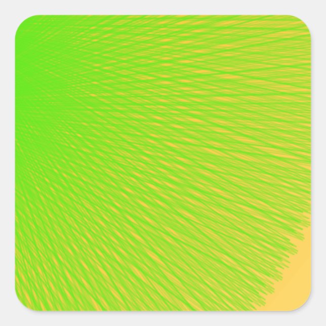 Grüne, hellgrüne Farbe leuchtet auf Quadratischer Aufkleber (Vorderseite)