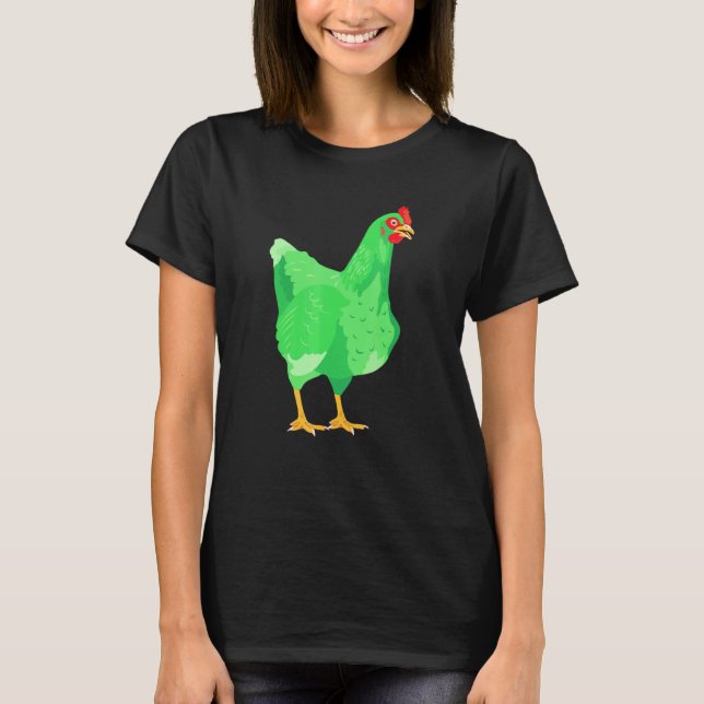 Grüne Henne T-Shirt (Vorderseite)