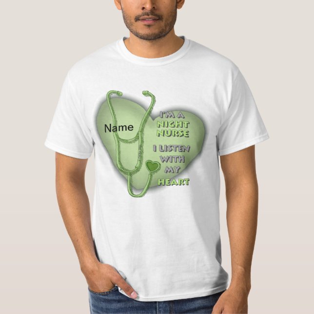 Grüne Herznachtsnacht T-Shirt (Vorderseite)