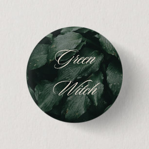 Grüne Hexen-Taste Button