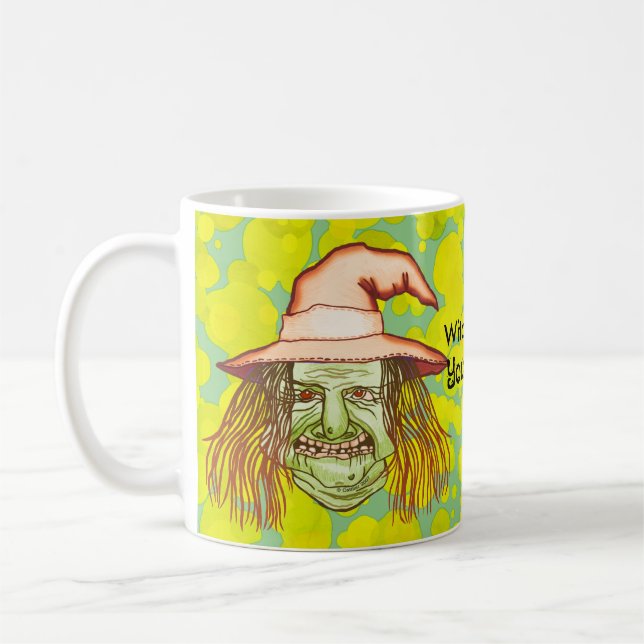 Grüne Hexenbecher Kaffeetasse (Links)