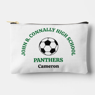 Grüne High School Fußballmannschaft Personalisiert Zubehörtasche