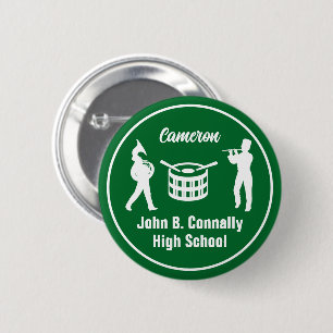 Grüne High School Marching Band Personalisiert Button