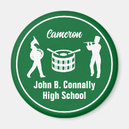 Grüne High School Marching Band Personalisiert Magnet