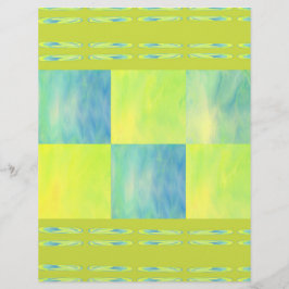Grüne Himmel Fliesen Scrapbook Papier 2-seitige Se