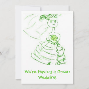 Grüne Hochzeit Einladung