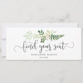 Grüne Hochzeit finden Sie Ihr Sitzzeichen