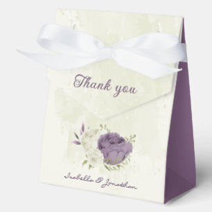 Grüne Hochzeit mit weißer Blüte Geschenkschachtel