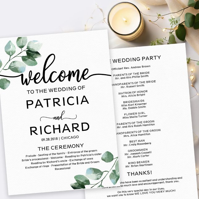 Grüne Hochzeit Programm (Von Creator hochgeladen)