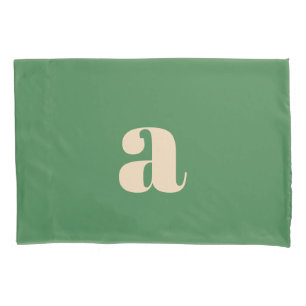 Grüne Hochzeit Retro moderne erste Kissenbezug