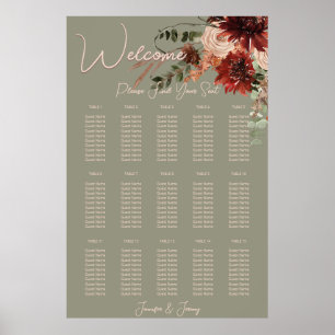 Grüne Hochzeit von Boho Rust & Neutral Fall Poster