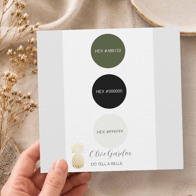 Grüne Hochzeitsfarben im September Einladung (Fall wedding colors olive and black.)