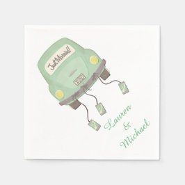 Grüne Hochzeitsfeier Serviette