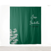 Grüne Hochzeitskulisse