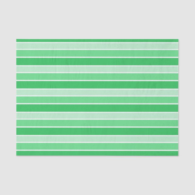 Grüne Horizontalstreifen Seidenpapier (Vorderseite)