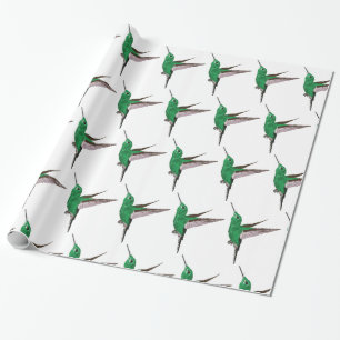 Grüne Hummingvögel Geschenkpapier