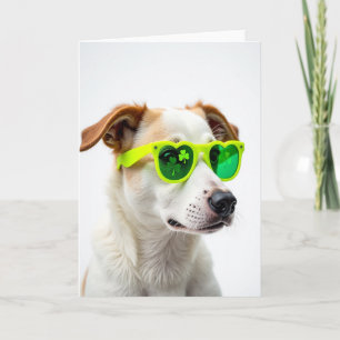 Grüne Hundeherzen Karte