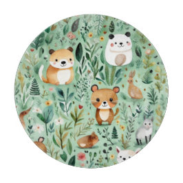 Grüne Hütte im Zentrum der Blumenlandschaft Schneidebrett