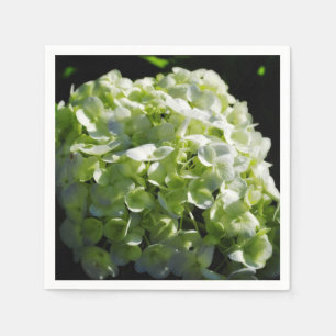 Grüne Hydrangeas-Blume Serviette