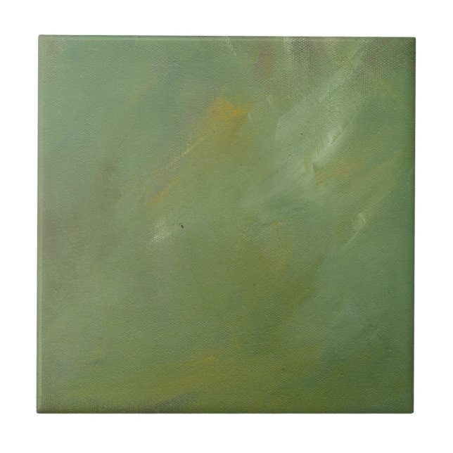 Grüne Imitate mit Pinselform beenden Fliese (Vorderseite)