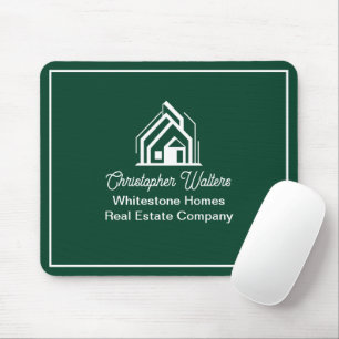 Grüne Immobilienfirma Personalisierter Immobilienm Mousepad