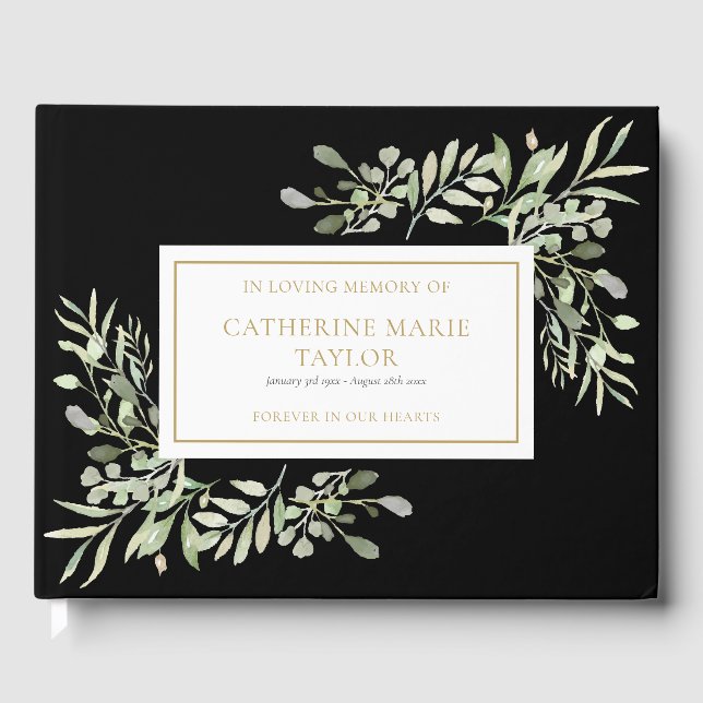 Grüne in der Gedächtnisfeier Gästebuch (Vorderseite)