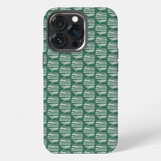 Grüne Interferenzkugeln iPhone Hülle (Hinten)