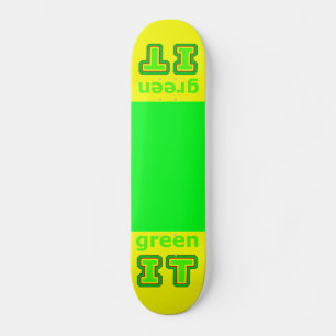 grüne IT - MUSEUM gibsphotoart Skateboard