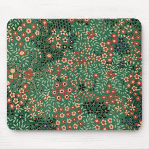 Grüne japanische Blume Mousepad